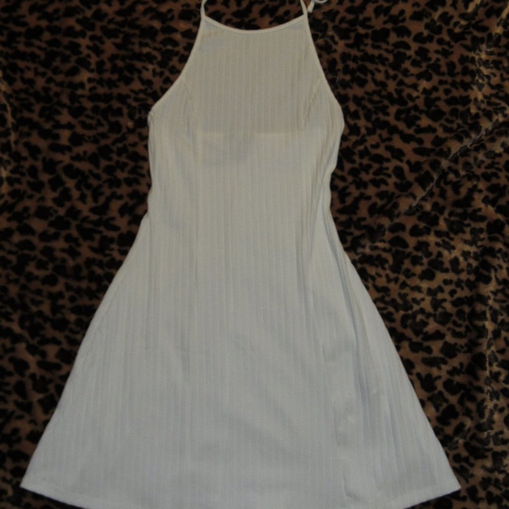 White Cute Forever 21 Size S Knit Summer Dress